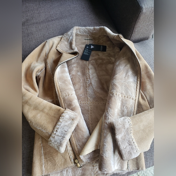 Suede Leather Jacket by Guess - Picture 5 of 8